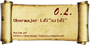 Obermajer László névjegykártya