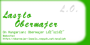 laszlo obermajer business card